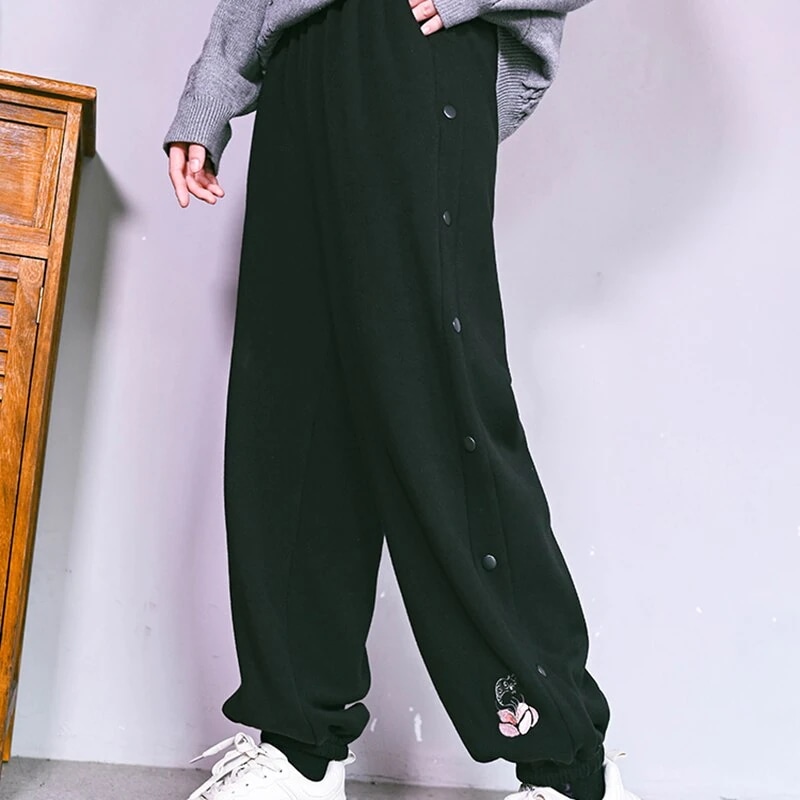 スウェットパンツ 春 ブレストズボン ジョガーパンツ カーゴパンツ ボトムス 狸 ブラック