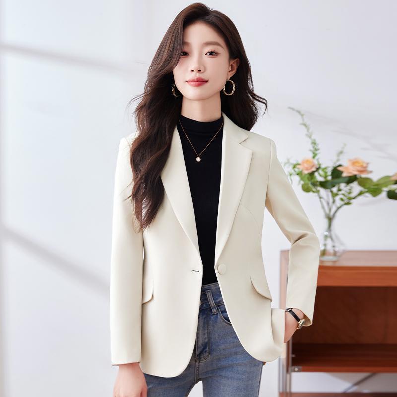 ジャケット テーラード 入学式 ママ 婦人服 ブレザー レディース 春秋 ハイエンド カジュアル 通勤 レイヤード 大人っぽい シンプル 無地 アイボリー