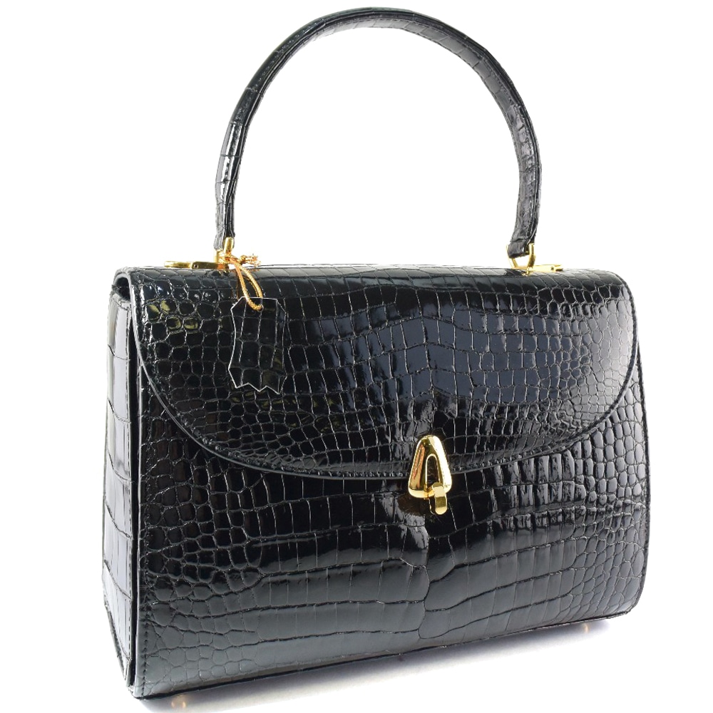 2WAYショルダー JRA ハンドバッグ クロコダイル レディース 中古品