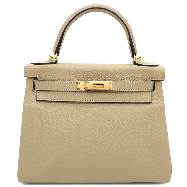 エルメス HERMES 2WAYバッグ ケリー28 内縫い トリヨンクレマンス トレンチ ゴールド金具 ショルダー Z刻印 【箱】【中古】