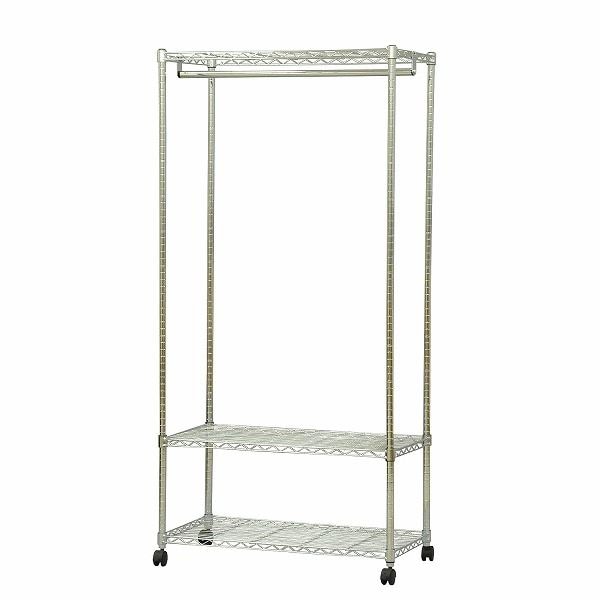 スチールワードローブ 支柱径25mm メッキ [組立品]