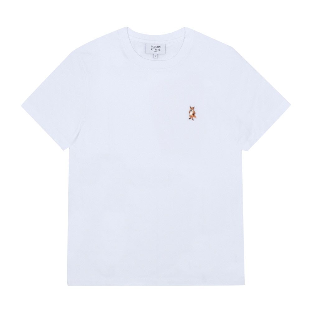 メゾンキツネ メンズ半袖Tシャツ スタンディング フォックス パッチ PM00123KJ7026