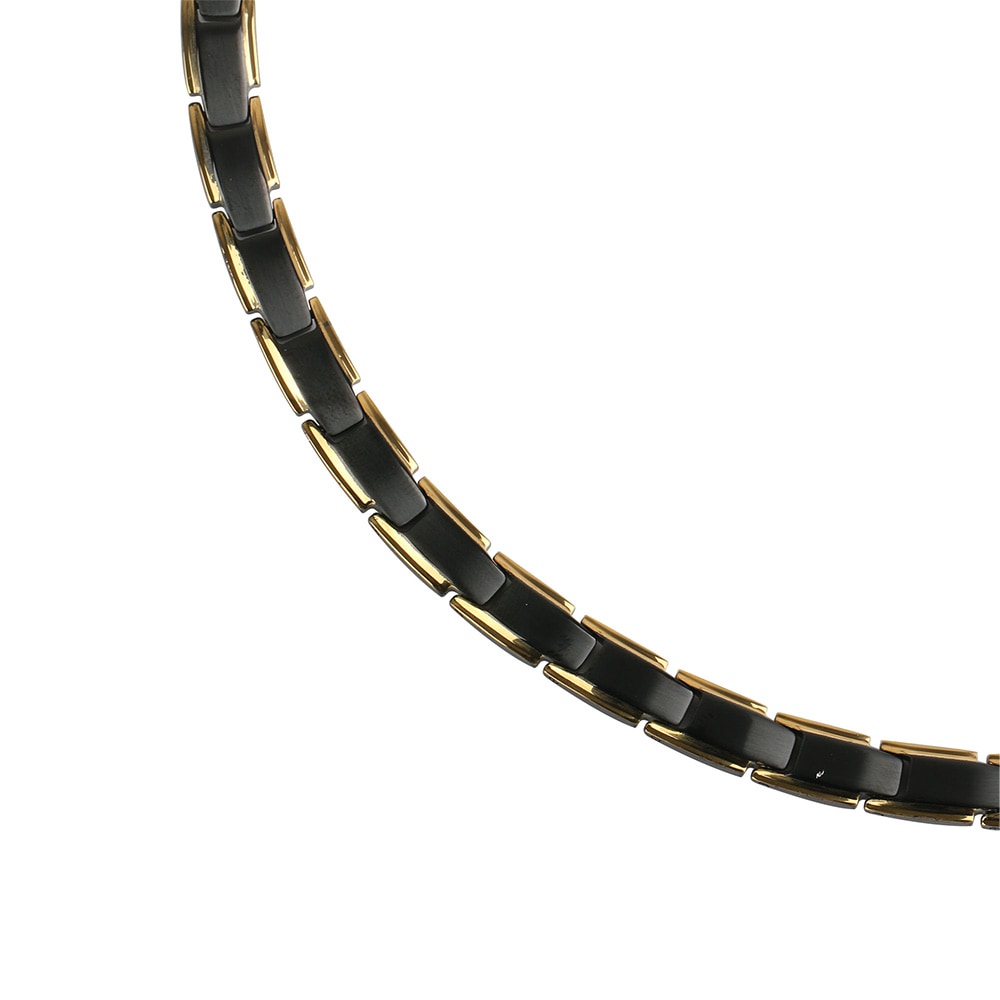 ステンレス 316L 磁気ネックレス 黒 [n297]