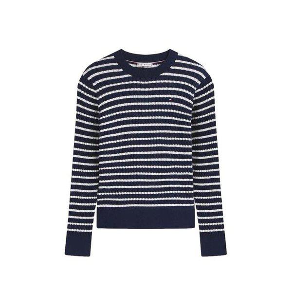 25FW セーター WW449930BB IVORY SILK DARK NIGHT NAVY DOM