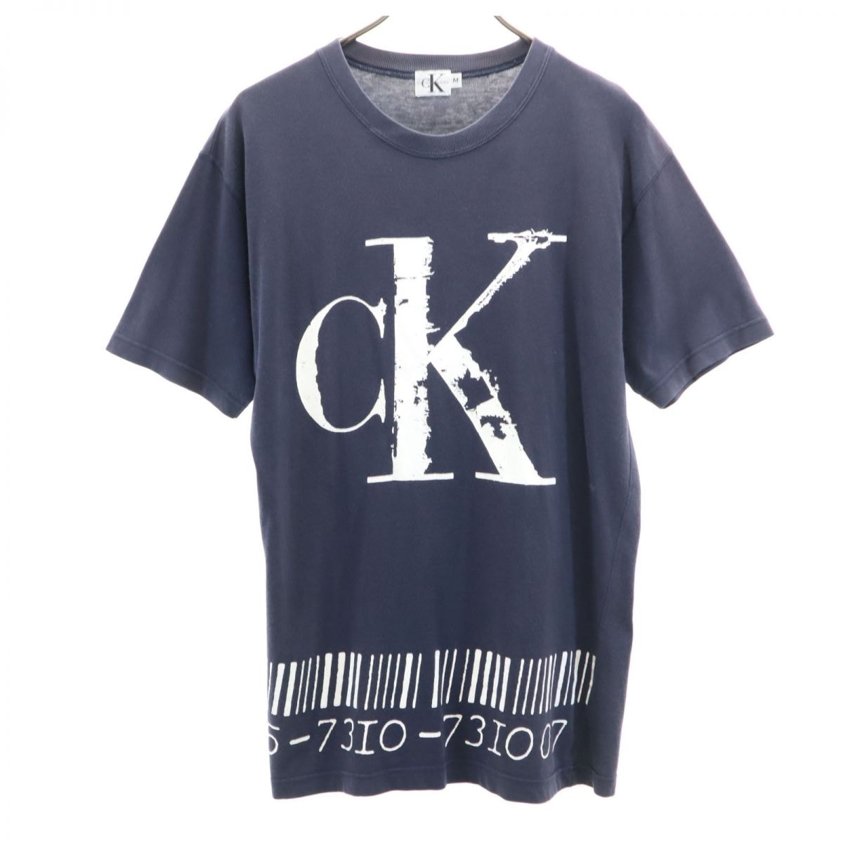 カルバンクラインジーンズ 90s 00s オールド 半袖 Tシャツ M ネイビー Calvin klein Jeans メンズ