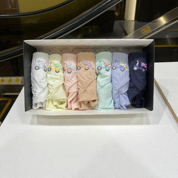 デイリー自転車刺繍純綿曜日パンティー7種セット PT7311 SET_DG