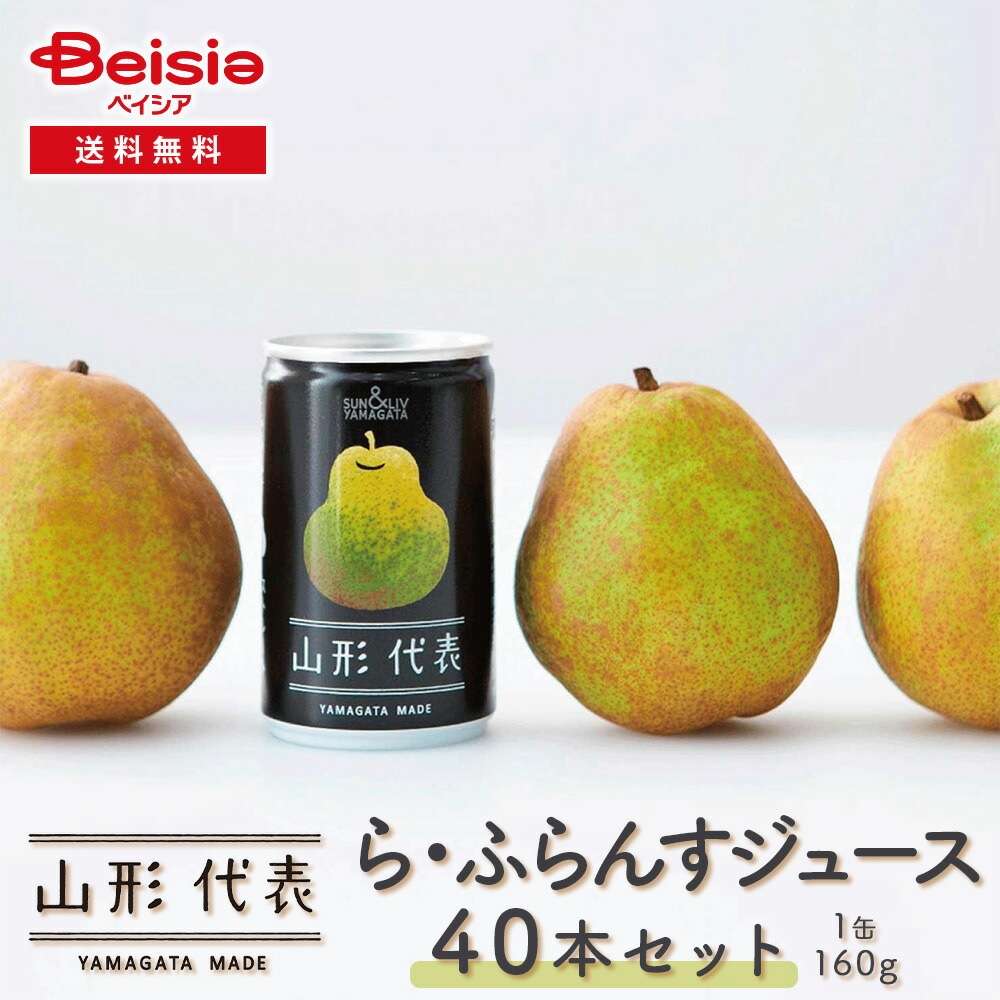 サン＆リブ 山形代表 ら・ふらんすジュース40本／（160g×20本）×2箱