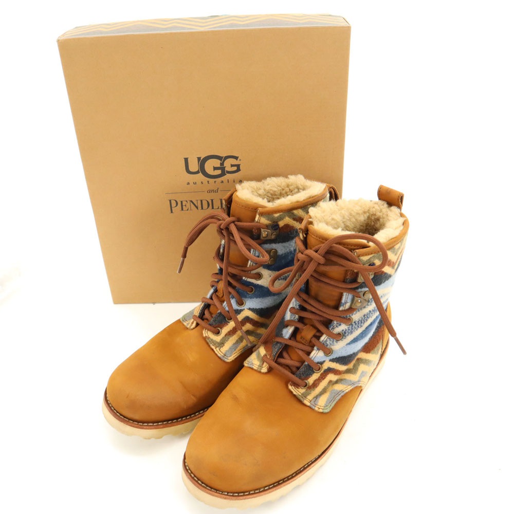 × ペンドルトン コラボ ブーツ 27 ブラウン系 × PENDLETON 箱付き メンズ