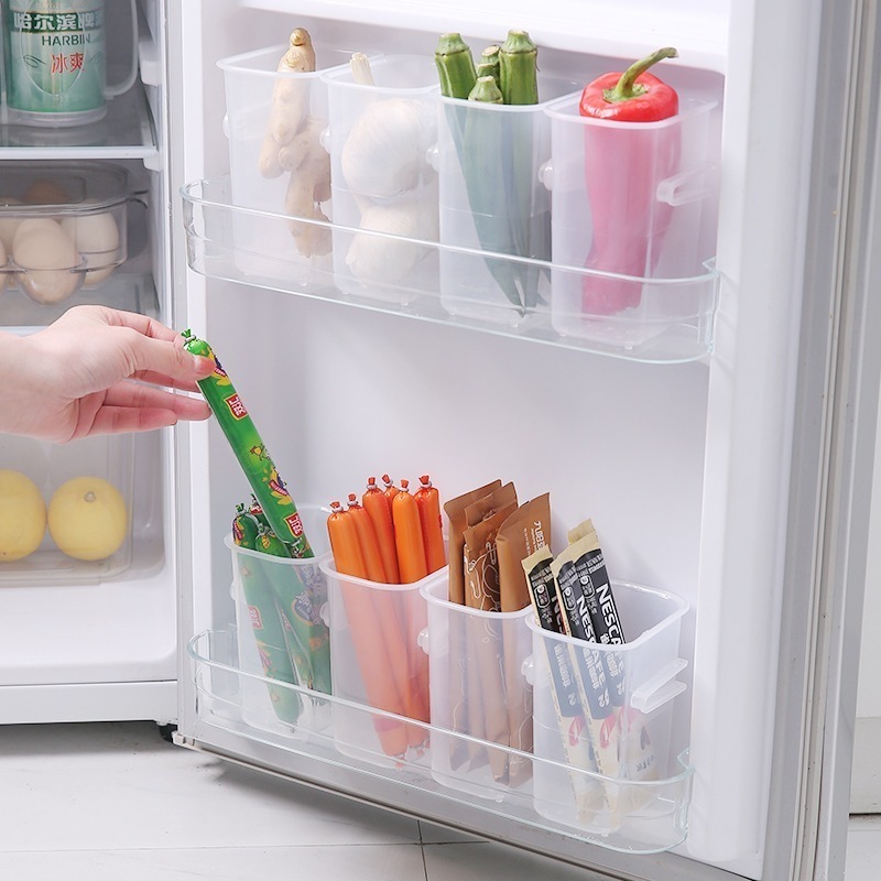 Qoo10] 冷蔵庫サイドドア専用収納ボックスは食品野 日用品雑貨