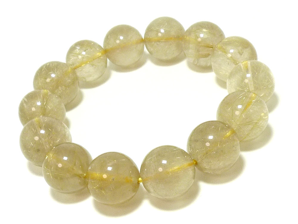 ゴールドルチルクォーツ ルチルクォーツ ブレスレット 13mm パワーストーン ブレスレット メンズ レディース 天然石 数珠 アクセサリー メンズブレスレット レディースブレスレット パワ h851