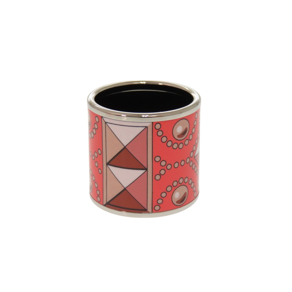 新品同様 エマイユ コリエドシアン スカーフリング メタル/メタル ピンク 0060【中古】 レディース