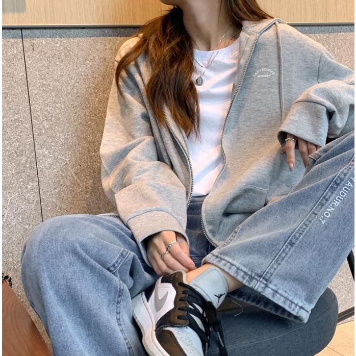 【即納】[最安値挑戦]！パーカー 秋 秋冬 冬 レディース トップス トレーナー ロンティ ロンT 大きいサイズ 韓国 ファッション 長袖 シンプル 5076