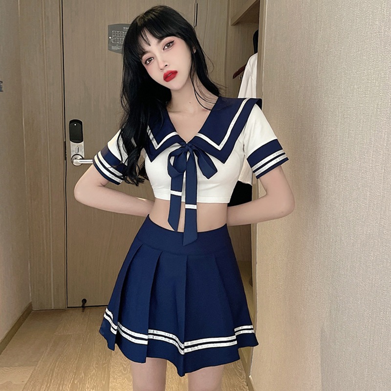 【1つ買うと10つ無料】女子スーツ短袖のプリーツスカートjkユニフォームスーツ