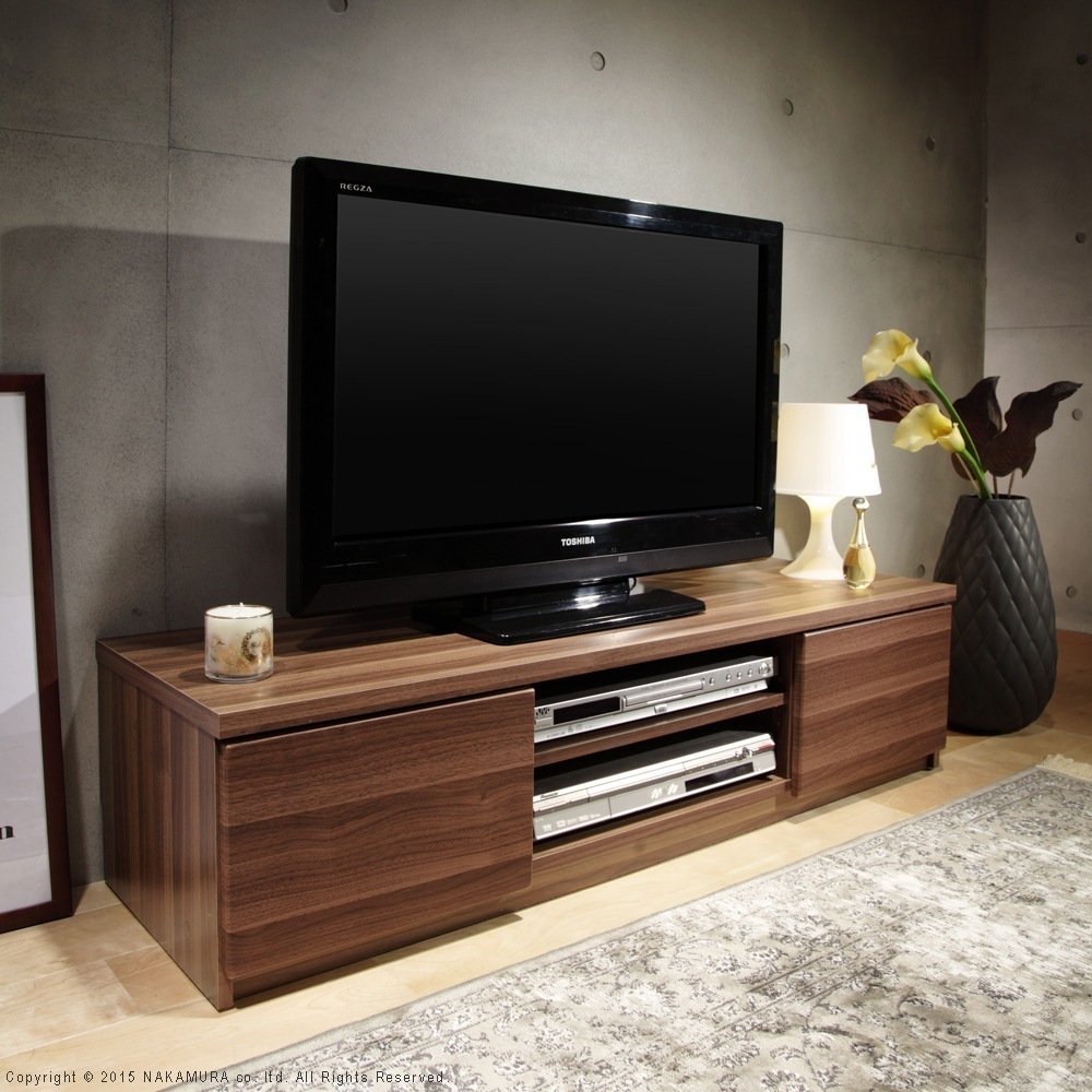 テレビ台 ローボード ラック 棚 木目 おしゃれ 北欧モダン 引き出し 背面収納 キャスター 幅120cm