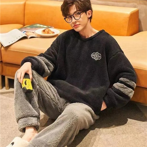 メンズ メンズ もこもこ パジャマ メンズ 上下 セットアップ 暖かい ルーム ウェア メンズ 4,866円