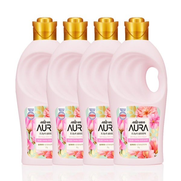 サフラン オーラ 柔軟剤 ウィルユメリミ 1L 4個