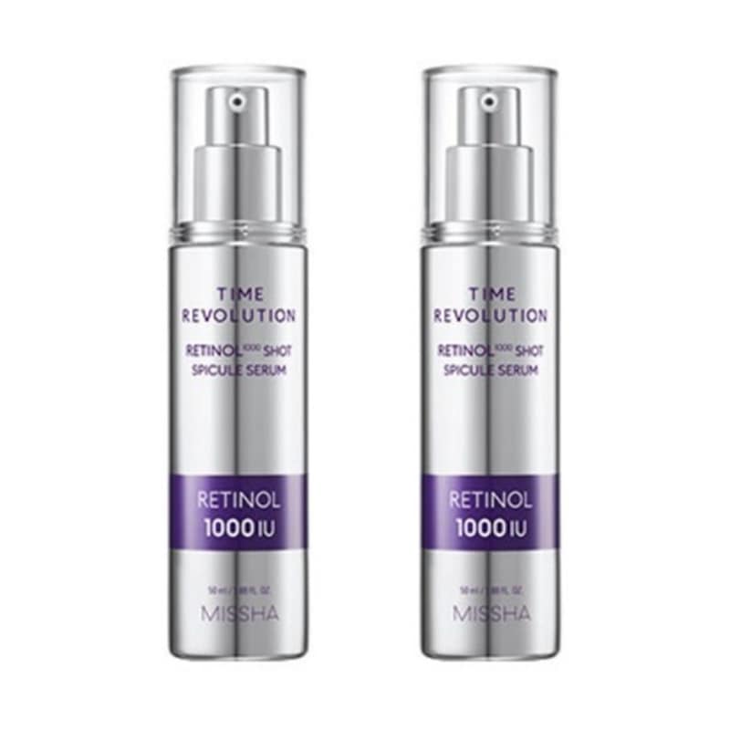 [1+1] タイムレボリューション レチノール 1000 ショット スピキュール セラム 50ml+50ml / 韓国コスメ
