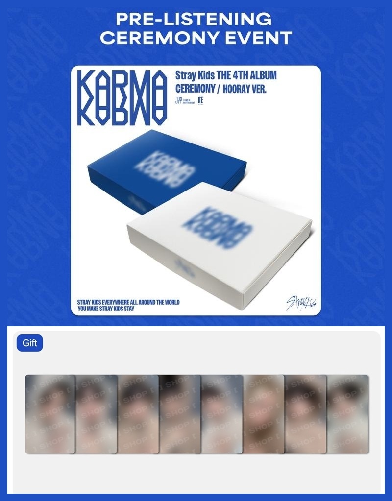 Stray kids KARMA FANS 限定 リスパ特典 8枚 フル セット Karma