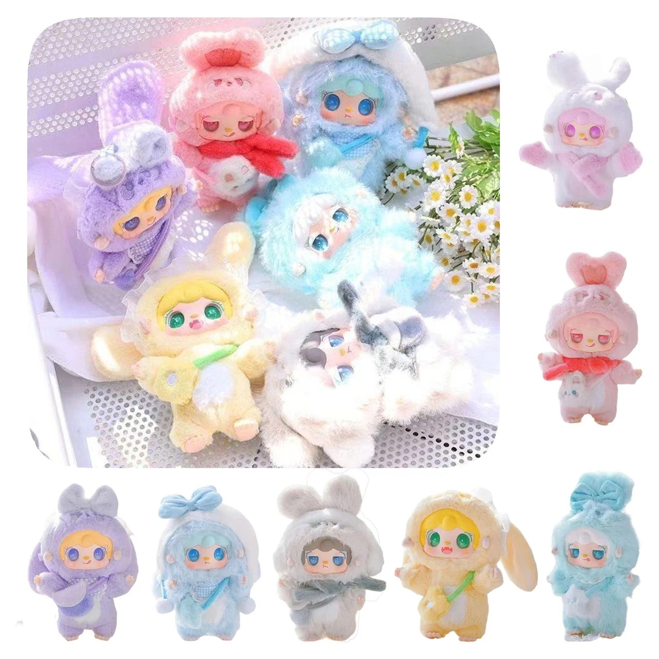 【公式正規品】TOPTOY Yooki 6点セット 1箱全部買う うさぎ 温もりサード ブラインドボックス ぬいぐるみ ビニールフィギュア かわいい 誕生日プレゼント 女の子向け