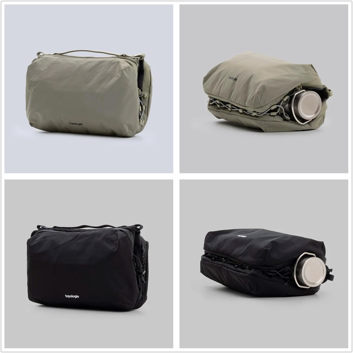 topologie Bottle Sacoche ボトルサコッシュ ストラップ付き ショルダーバッグ Large