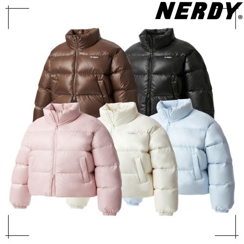 NERDY公式正規品 ダウンジャケット Essential Glossy Down Jacket