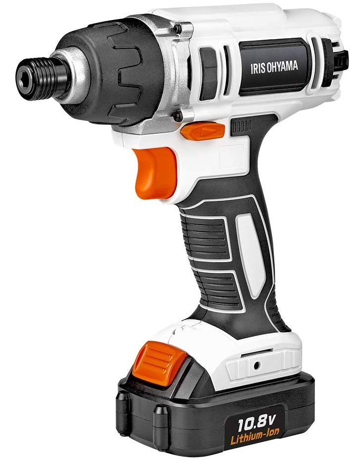 アイリスオーヤマ JID80 充電式インパクトドライバ バッテリー・充電器・アダプター・ビット10種付 JID80