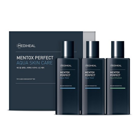 [正規品] マントックス パーフェクト アクア スキンケアセット / マントックス オム トナー 170ml*2個+ エマルジョン 170ml 鎮静 水分 保湿 低刺激[韓国化粧品]