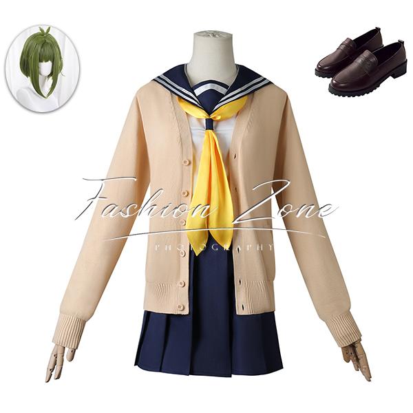 しかのこのこのここしたんたん 風 馬車芽めめ 制服 コスプレ衣装 ウィッグ 靴 cosplay ハロウィン 演出服 変装