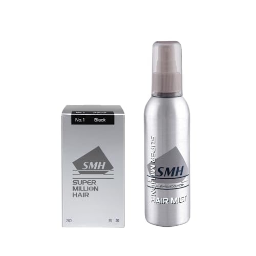 スーパーミリオンヘアー 30g/約75回分＆ヘアミスト 165mlセット (ブラック)