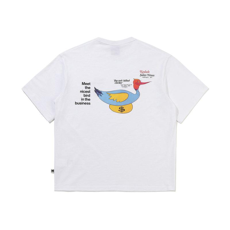 [公式] セミオーバーフィット スラブ半袖Tシャツ WHITE