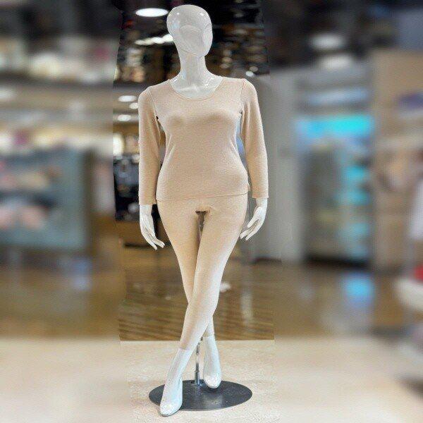 LG9140S_シームレスキャップ内蔵起毛女性用下着セット