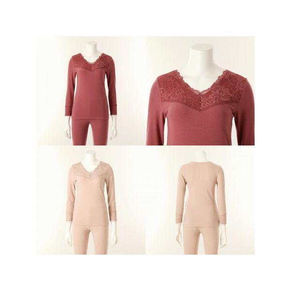 ビーナス正常 25AW シアバター アクリル混紡 女性 9分袖 上着 インナーウェア VLG5065C C_P412275284