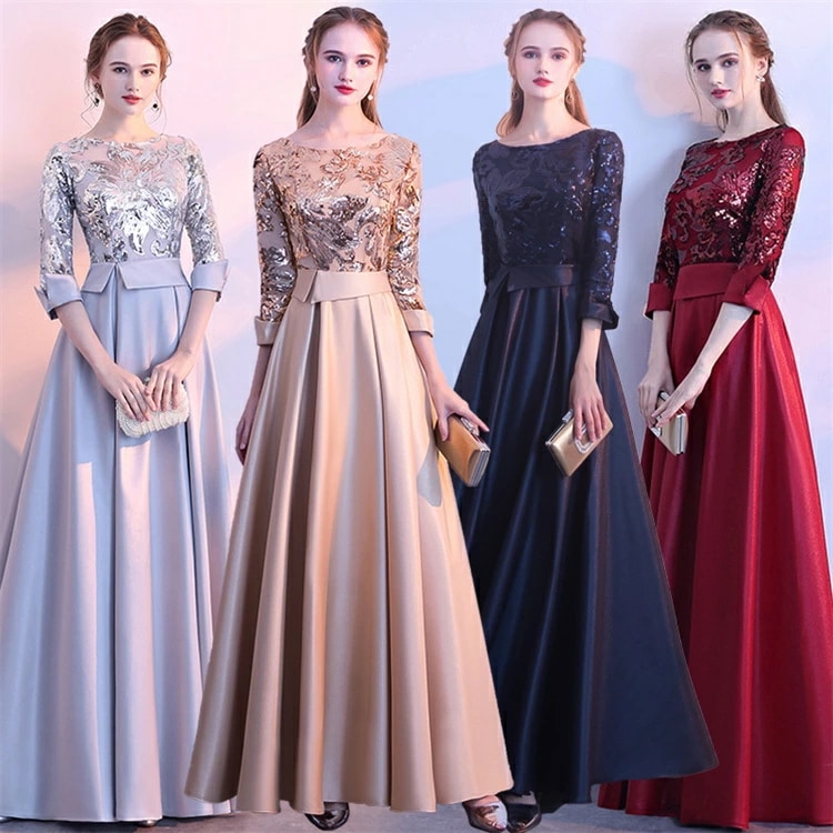 再入荷品 レッド Mサイズ ロング丈ドレス ゴージャスドレス ステージ パーティー 結婚式 披露宴 演奏会 発表会 司会 イベント 衣装 インスタ 撮影上品＆豪華！オーラ放つスパンコール刺繍レー