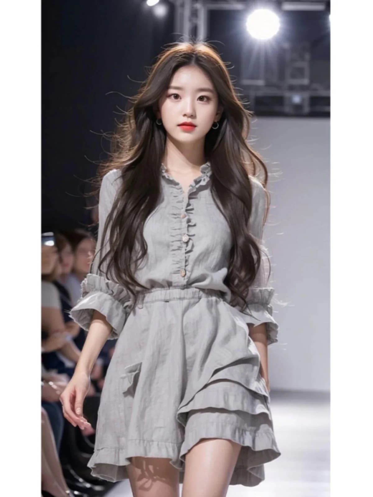 キャミワンピース 夏 新作 リネンカジュアルファッション綿麻シャツスカート