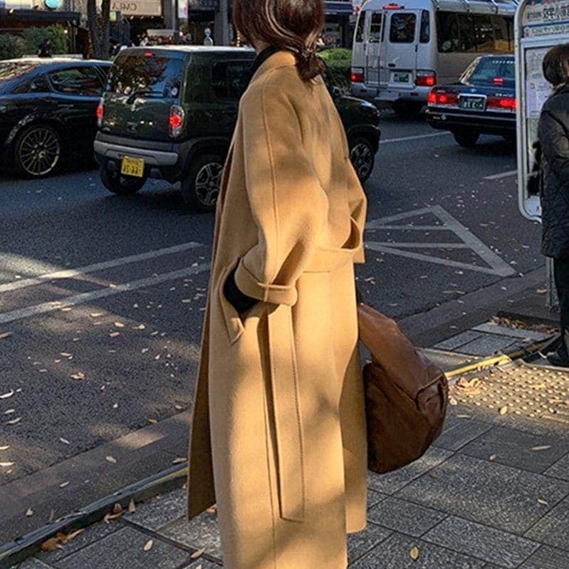 【2025年新商品登場】チェスターコート アウター レディース ミドル丈コート キャメル ヘボン風ウールコート 韓国ファッションEC2555 R222 4,601円