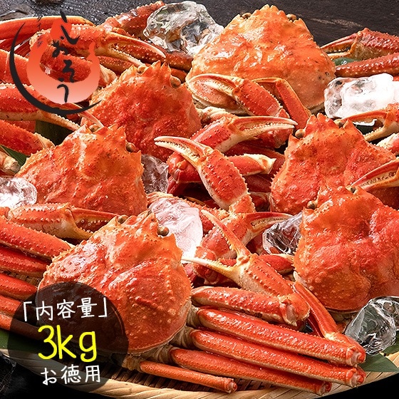 かに カニ 蟹 ズワイガニ 訳あり 姿 3kg カナダ産 ボイル ずわいがに ズワイ蟹 ずわい蟹