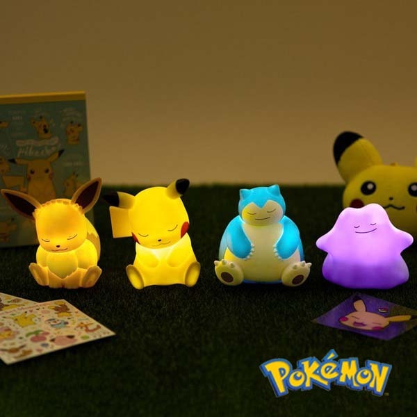 POKEMON LED MINI MOOD LAMP 4TYPE SET ピカチュウ/カビゴン/イーブイ/メタモン 4種セット