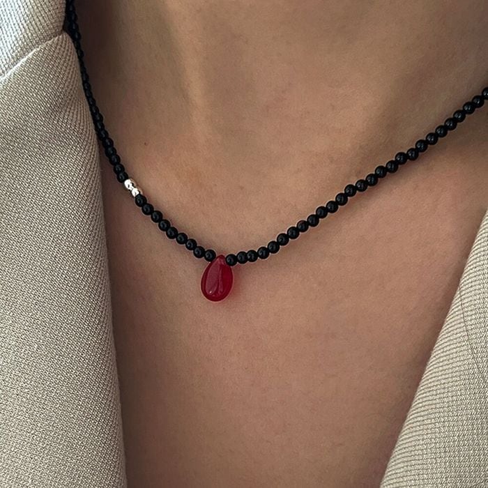 STONE JELLY NECKLACE おしゃれ アイドル愛用ブランド 韓国人気 韓国ファッション