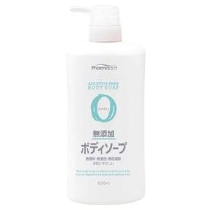 熊野油脂 ファーマアクト 無添加ボディソープ 本体 600ml 16本セット 【ケース販売】