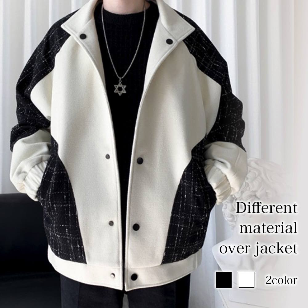 ブルゾン メンズ 異素材オーバージャケット コーデュロイ 防寒 ボア 大きいサイズ おすすめ ゴルフ パーカー ビジネス きれいめ シニア ジャケット ウェア マウンテン かっこいい コーデ 作業着