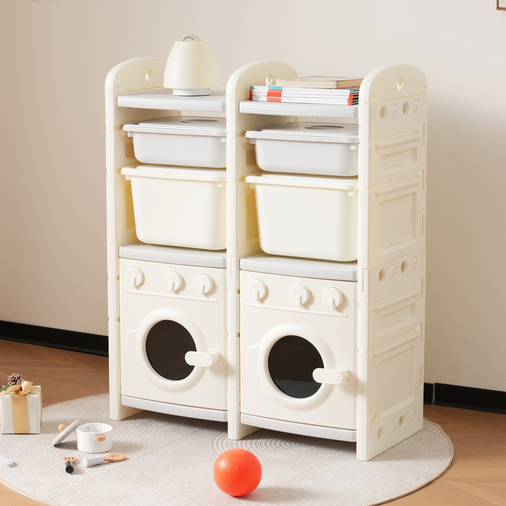 おもちゃ 収納 ラック 大容量 おもちゃ箱 おもちゃ収納 ボックス 絵本 服 キッズ 子供 収納棚 トイボックス 子供部屋 棚 コンパクト 小物収納 かわいい 片付けが身につく知育家具