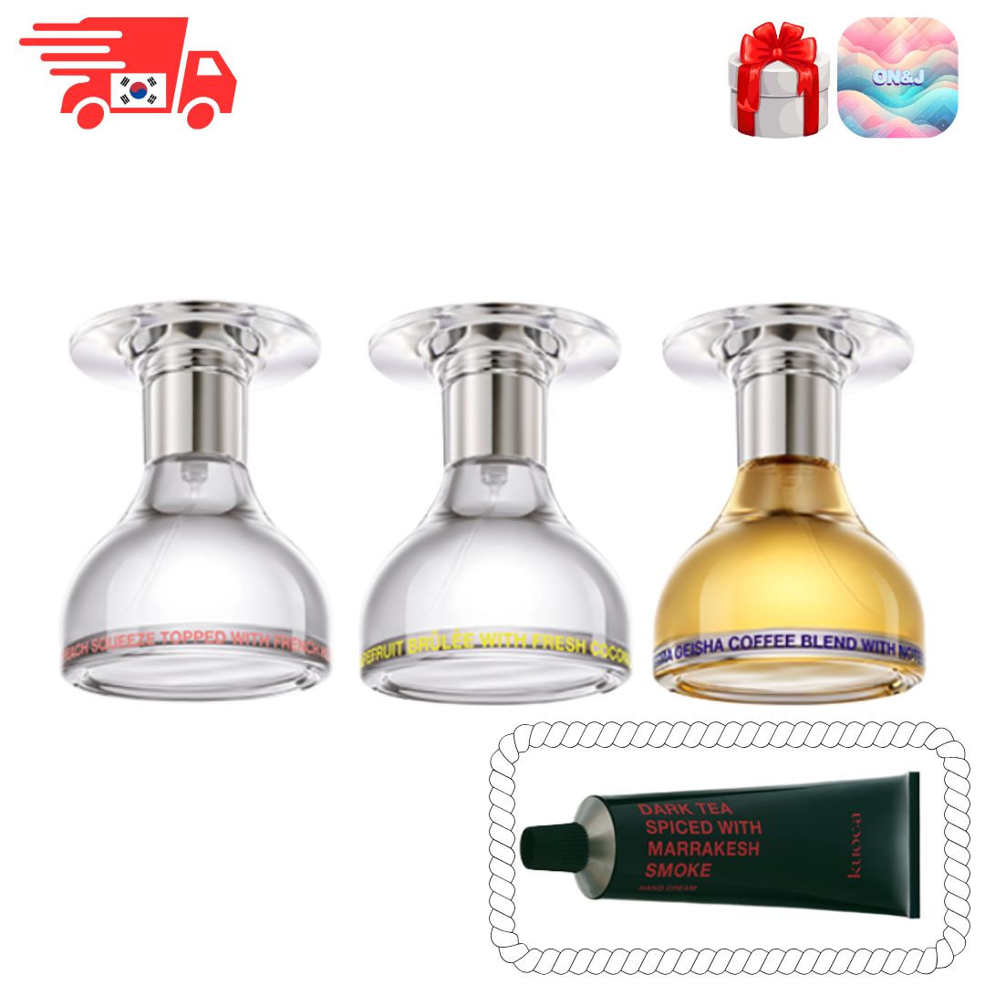 【ギフト包装・ハンドクリーム現品付き】KUOCA オードパルファム 50ml（全3種から1つ選択）