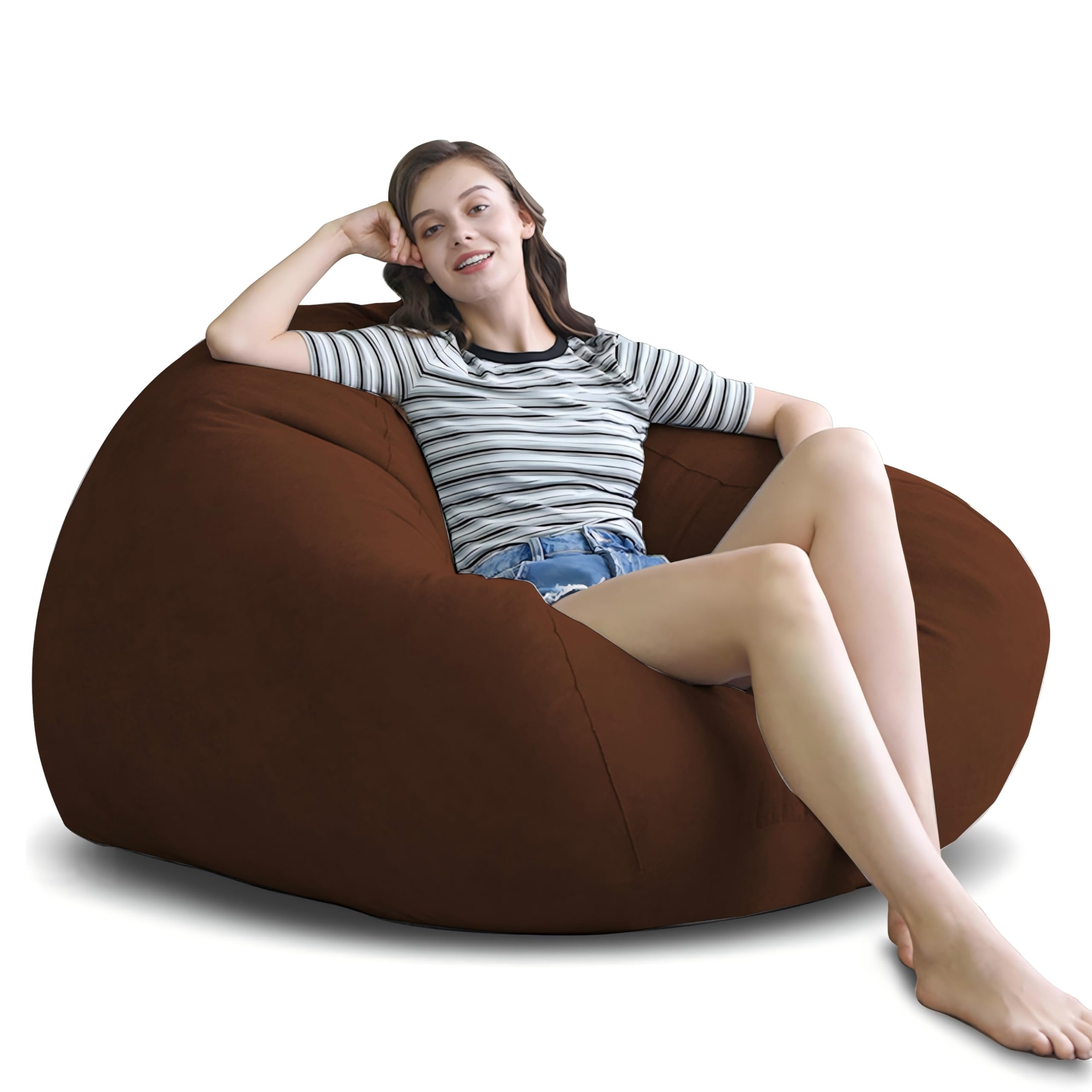 JPHomezy ビーズクッション 100*80cm けんこう あんぜん 無臭 クッション 怠け者ソファ 特大 柔らかい 疲労解消 軽量 取っ手付き 洗えるカバー 体にフィットするクッション