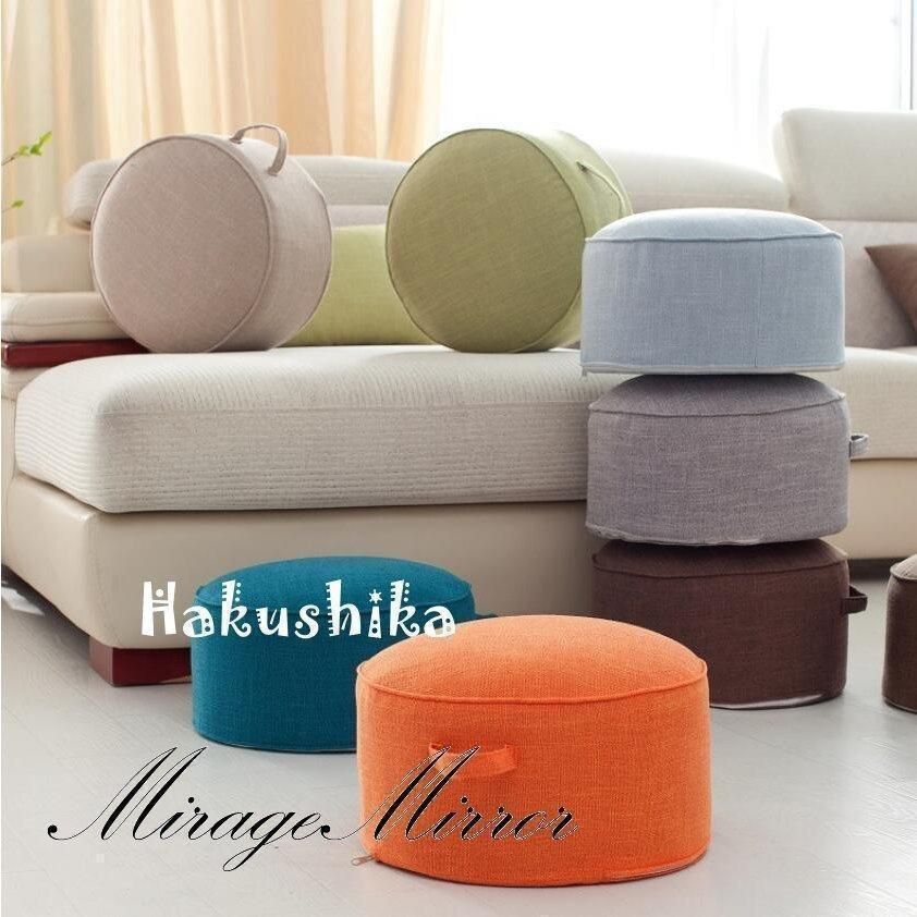 高反発 クッション フロアクッション 座布団 スツール 円形クッション おしゃれ シンプル 丸座布団 床 低い椅子 分厚い 座椅子 腰痛対策