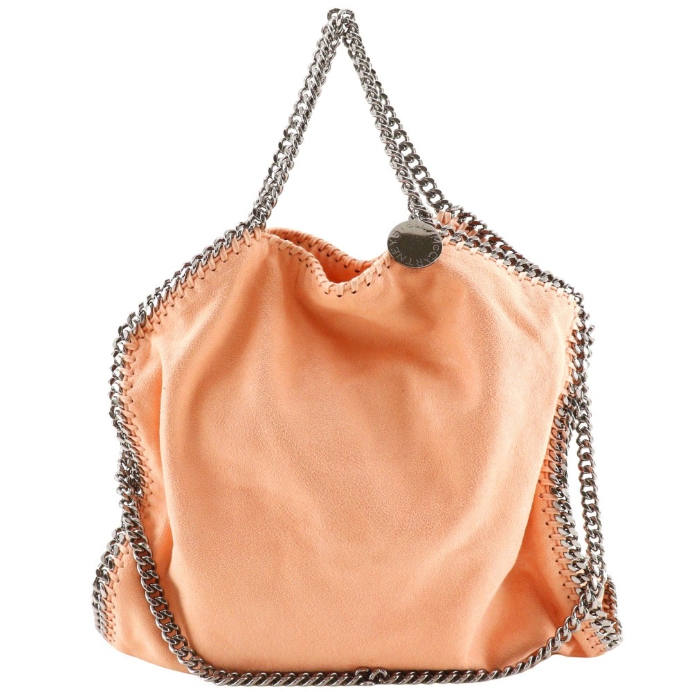 ファラベラ チェーンショルダー 495151 トートバッグ ポリエステル ピンク レディース 中古品 A-ランク