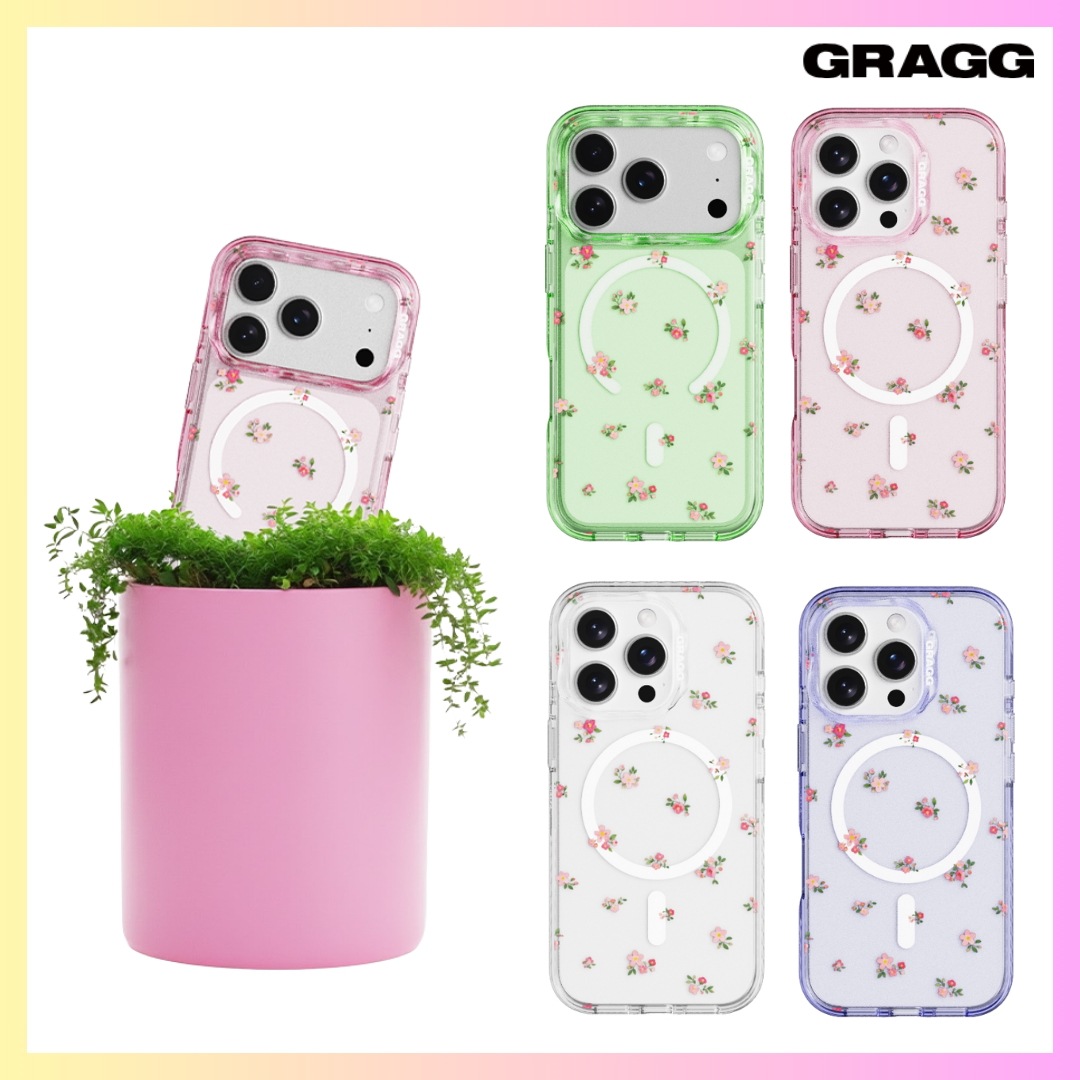 [GRAGG] MAGSAFE LAYERS FRAME CASE - SOFT BLOOM (4 Colors) iPhone 15/16/17 SERIES