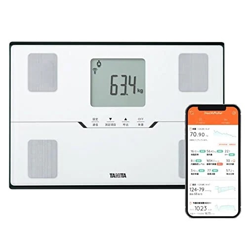 タニタ(Tanita) 体重 体組成計 ホワイト BC-768 WH スマホでデータ管理 立てかけ収納OK
