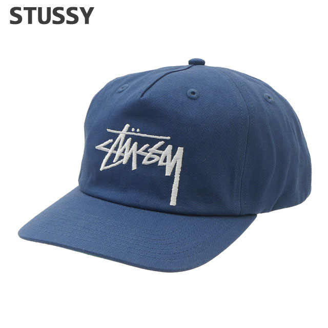 ステューシー STUSSY BIG STOCK MID DEPTH CAP スケート ストリート エイトボール ストックロゴ ストゥーシー スチューシー 265-001883-017