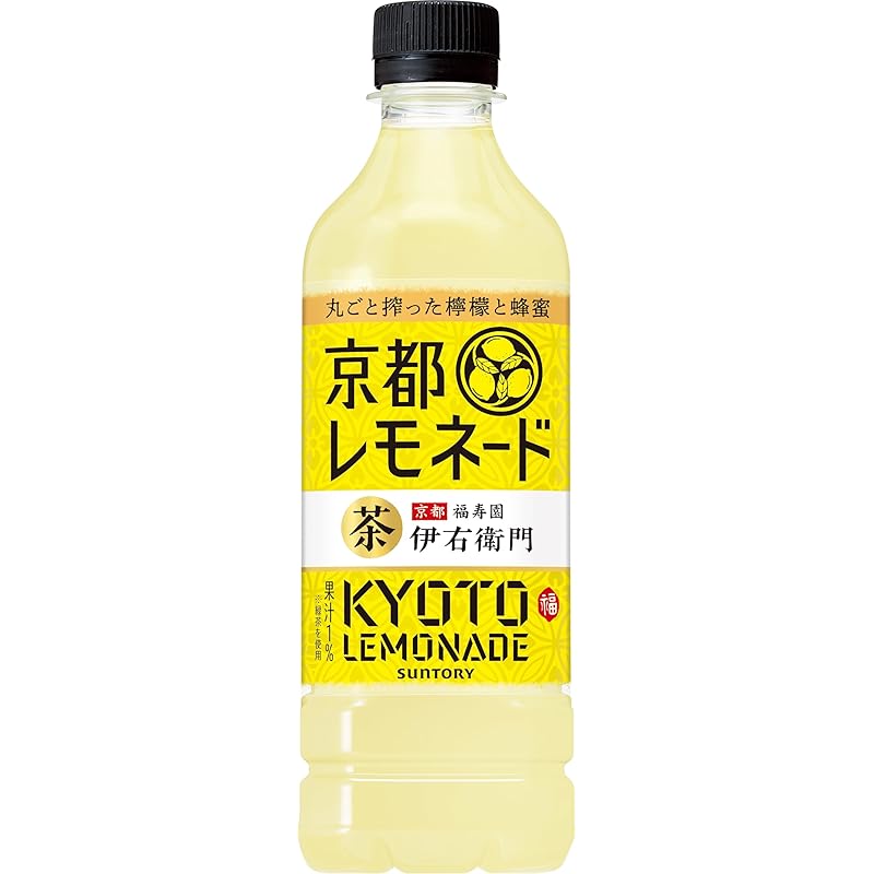 即納：サントリー 伊右衛門 京都レモネード 525ml×24本