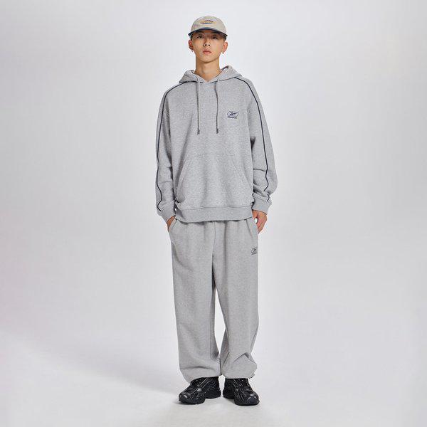 男女共用プレミア起毛フードティー - メランジグレーRETS5FH43G2